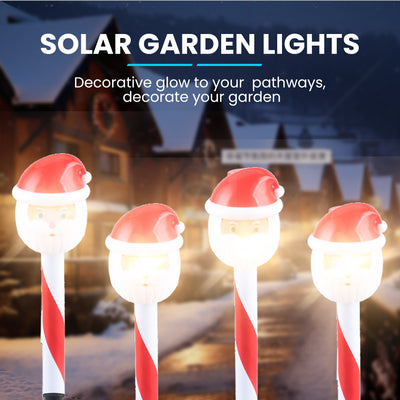 NEKEPY Solar Christmas LED Lights Outdoor Waterproof Landscape (Santa Claus) - 1 Pack