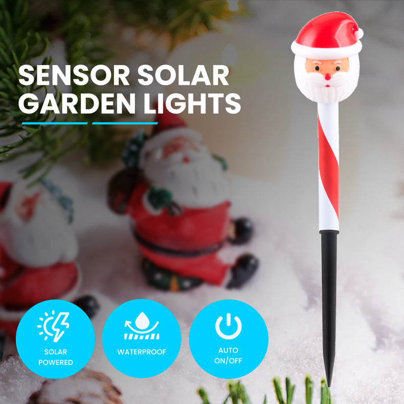 NEKEPY Solar Christmas LED Lights Outdoor Waterproof Landscape (Santa Claus) - 1 Pack