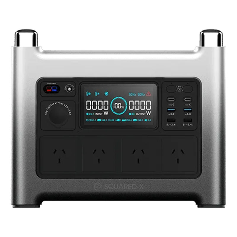 Squared X 1000W 1158Wh Portable Power Station HandE-1000 Black For RV Camping