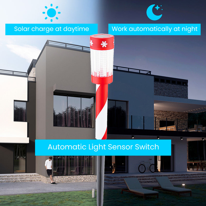 NEKEPY LED Solar Lights Christmas Outdoor Waterproof Landscape - 1 Pack