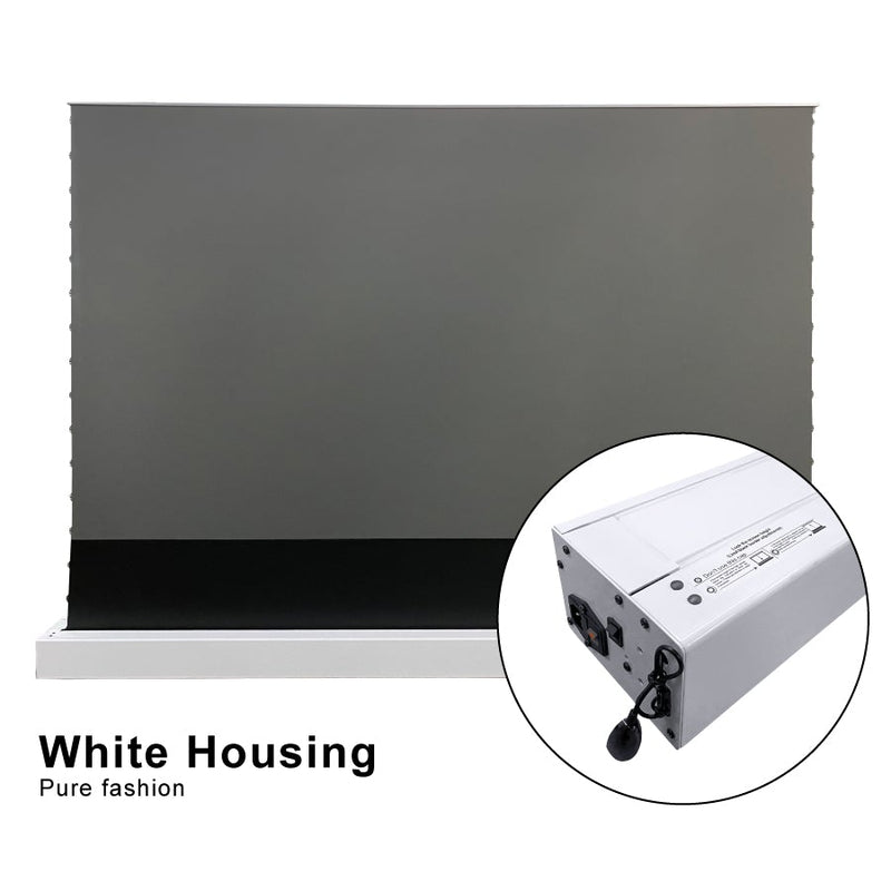 S PRO P Electric Tension Floor Screen with Ultra short Throw Ambient Light Rejecting (For UST Laser Projector) (Sound Perforated Acoustic Transparent)